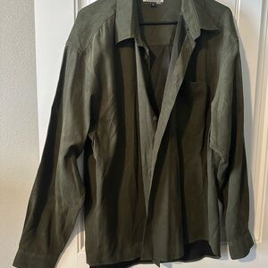 Firethorn silver Olive suede Shirt